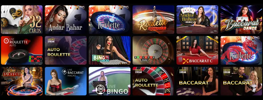 Live-Casino-Spiele bei Roibets
