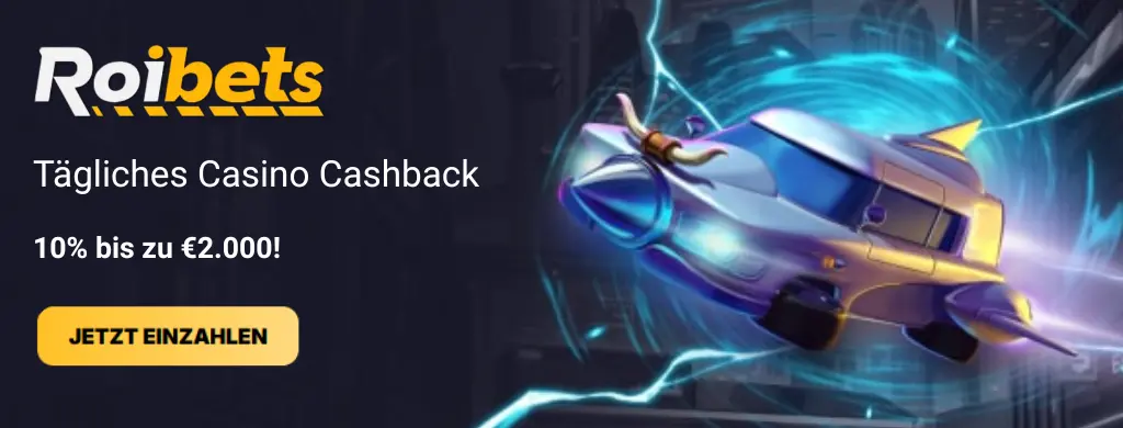 Täglicher Casino-Cashback 10 % bis zu 2.000 €