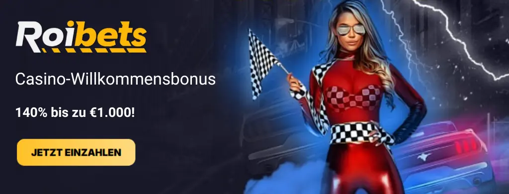 Casino-Willkommensbonus mit 140 % bis zu 1.000 €
